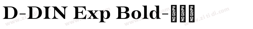 D-DIN Exp Bold字体转换